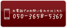 お電話でのお問い合わせはこちら 050-3658-5369